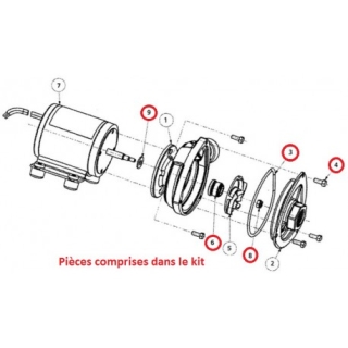 Wasserpumpen Dichtsatz - Water Pump Seal Kit  Boss Hoss